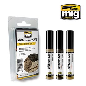 Ammo of MIG Oilbrusher Soil Color Set