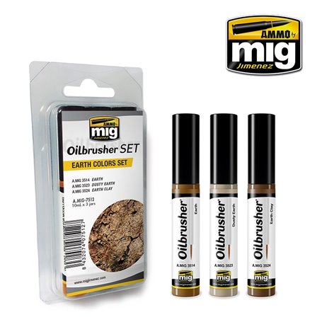 Ammo of MIG Oilbrusher Earth Color Set