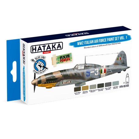 Hataka BS103 WW2 Italian Air Force Paint set vol.1