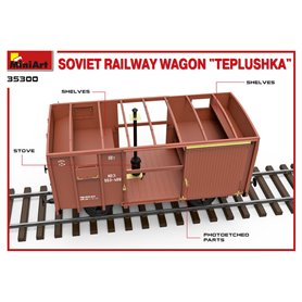 Mini Art 35300 Soviet railway wagon Teplushka