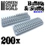 Green Stuff World 200x Resin Bullets and Shells