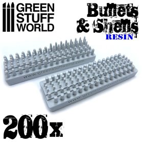 Green Stuff World 200x Resin Bullets and Shells