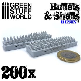 Green Stuff World 200x Resin Bullets and Shells