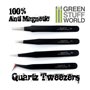 Green Stuff World Anti-magnetic QUARTZ Tweezers SET