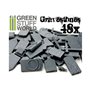 Green Stuff World 48x Gravestones Plastic Set