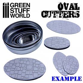 Green Stuff World Oval Cutters for Bases