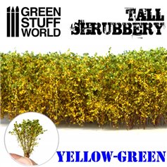 Green Stuff World TALL SHRUBBERY - YELLOW GREEN