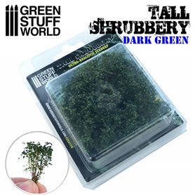 Green Stuff World Tall Shrubbery - Dark Green