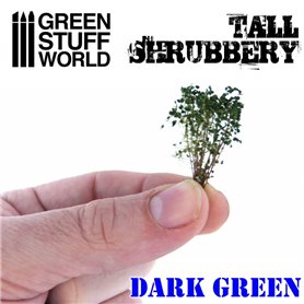 Green Stuff World Tall Shrubbery - Dark Green