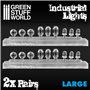 Green Stuff World 18x Resin Industrial Lights – Large