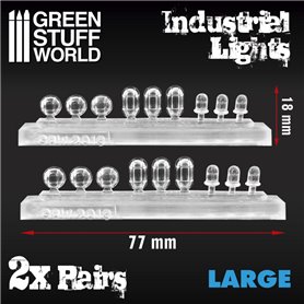 Green Stuff World 18x Resin Industrial Lights – Large