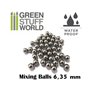 Green Stuff World Mixing Paint Steel Bearing Balls in 6.35mm