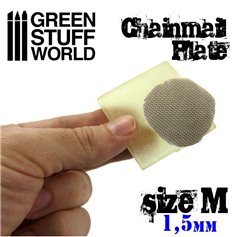 Green Stuff World TEXTURE PLATE - guma do odciskania wzoru CHAINMAIL - SIZE M