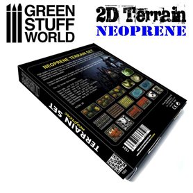 Green Stuff World 2D Neoprene Terrain set - 22 pieces