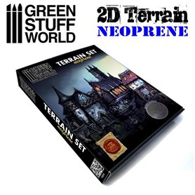 Green Stuff World 2D Neoprene Terrain set - 22 pieces