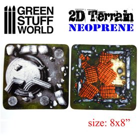 Green Stuff World 2D Neoprene Terrain set - 22 pieces