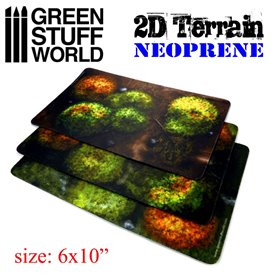 Green Stuff World 2D Neoprene Terrain set - 22 pieces