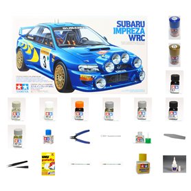 Zestaw Startowy Samochód rajdowy Subaru Impreza WRC - model do sklejania w skali 1:24