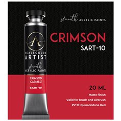 Scalecolor Artist Crimson - farba akrylowa w tubce 20ml