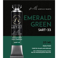 Scalecolor Artist Emerald Green - farba akrylowa w tubce 20ml