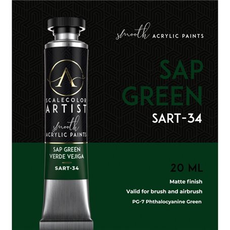 Scalecolor Artist Sap Green - farba akrylowa w tubce 20ml