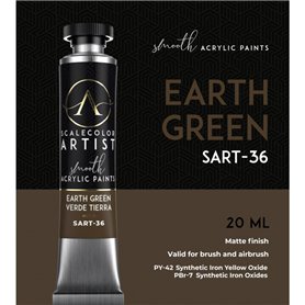 Scalecolor Artist Earth Green - farba akrylowa w tubce 20ml