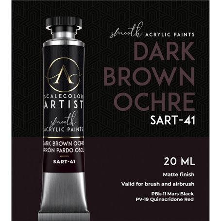 Scalecolor Artist Dark Brown Ochre - farba akrylowa w tubce 20ml