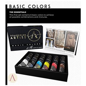 Scalecolor Artist Zestaw farb Basic Colors 6x20ml