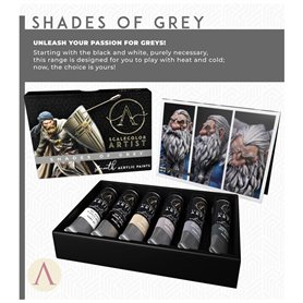 Scalecolor Artist Zestaw farb Shades Of Grey 6x20ml