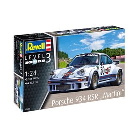Revell 1:24 Porsche 934 RSR MARTINI - MODEL SET - z farbami