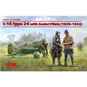 ICM 1:32 Polikarpov I-16 Type 24 z pilotami - 1939-1942