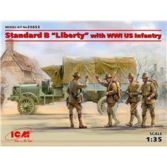 ICM 1:35 Standart B LIBERTY z amerykańską piechotą - WWI US INFANTRY