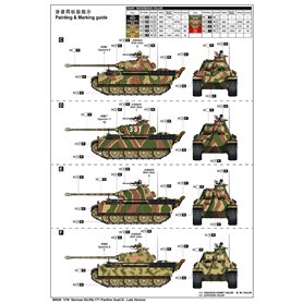 Trumpeter 1:16 Pz.Kpfw.V Panther Ausf.G późna wersja