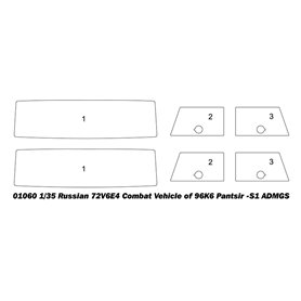 Trumpeter 1:35 72V6E4 COMBAT VEHICLE OF Pantsir-S1 ADMGS