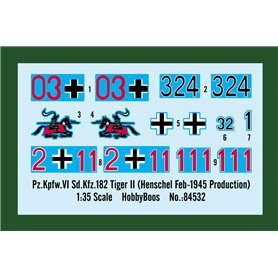 Hobby Boss 84532 PzKpfw VI SdKfz.182 Tiger I Hens.