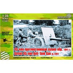 Zebrano 1:35 Działo przeciwpancerne 45mm Model 1941 - SOVIET ANTI TANK GUN