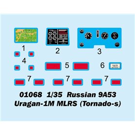 Trumpeter 01068 Russian 9A53 Uragan-1M MLRS ( Torn