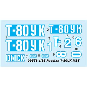 Trumpeter 09578 Russian T-80UK MBT