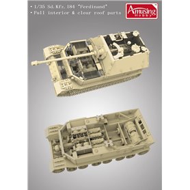 Amusing 35A030 SD.Kfz.184 Ferdinand & 16t Strabok.