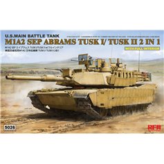 RFM 1:35 M1A2 SEP Abrams TUSK I / TUSK II z pełnym wnętrzem - FULL INTERIOR