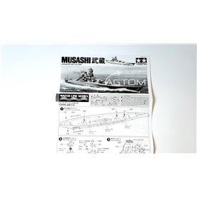 Tamiya 1:700 IJN Musashi - JAPANESE BATTLESHIP