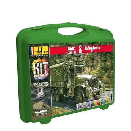 Heller 60996 Constructor Kit - GMC & Infanterie US