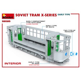 Mini Art 38020 Soviet Tram X series Early Type