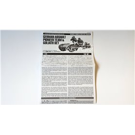 Tamiya 1:35 GERMAN ASSAULT PIONEER TEAM AND GOLIATH SET 
