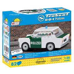 Cobi CARS Trabant 601 POLIZEI - 82 elementów