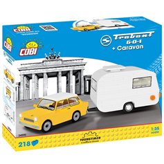 Cobi CARS Trabant 601 z przyczepą - 218 elementów