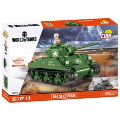 Cobi SMALL ARMY M4 Sherman - SERIA WORLD OF TANKS - 500 elementów