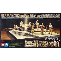 Tamiya 1:35 PaK.36(r) 76.2mm - NORTH AFRICA SCENERY SET