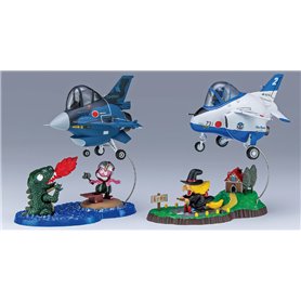 Hasegawa EGG PLANE - EGG OF THE WORLD - FIRE MONSTER F-2 AND MIDNIGHT WITCH T-4