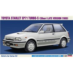 Hasegawa 1:24 Toyota Starlet EP71 Turbo-S - 3DOOR LATE VERSION 1988 